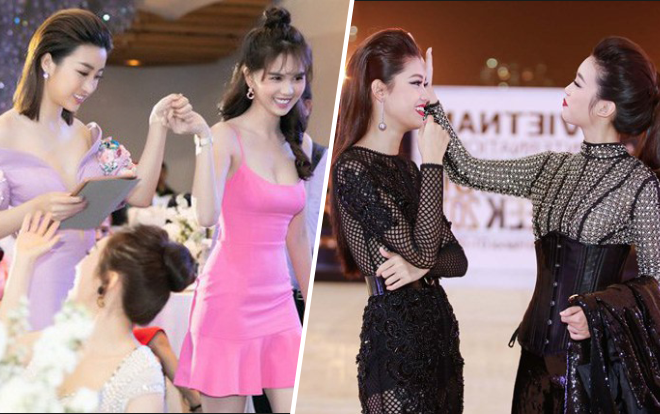 Mỹ nhân quyến rũ cũng hóa trong trắng khi ở cạnh 'soái tỷ' Đỗ Mỹ Linh