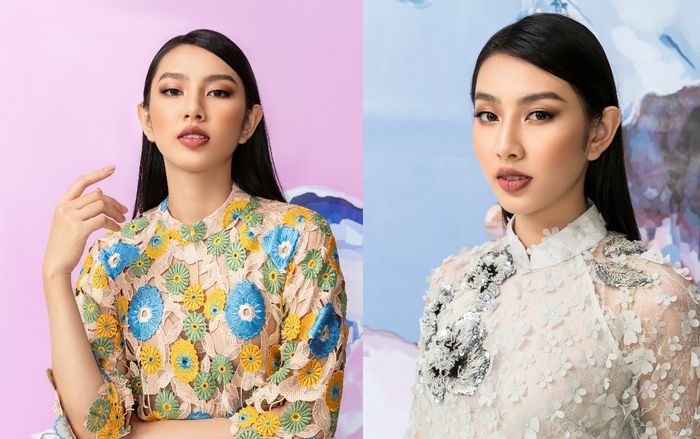 Vừa trở về từ Miss International 2018, Thùy Tiên gây thích thú khi mặc áo dài đi boots