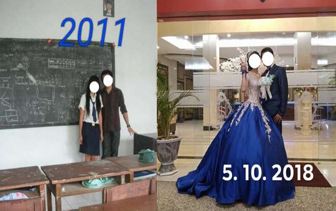 Thầy giáo kết hôn với học sinh sau 7 năm hẹn hò khiến cộng đồng mạng dậy sóng
