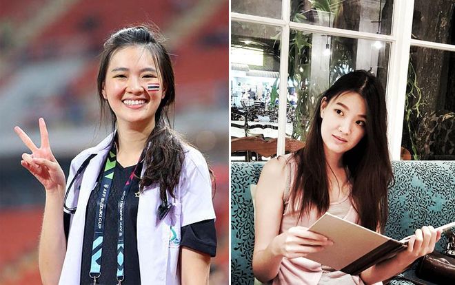 Nhan sắc tựa thiên thần của nữ bác sĩ của đội tuyển Thái Lan bất ngờ gây sốt