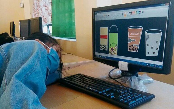 'Cá gỗ thời 4.0': Nữ sinh vẽ 4 ly trà sữa bằng … Paint rồi ngắm cho đỡ thèm