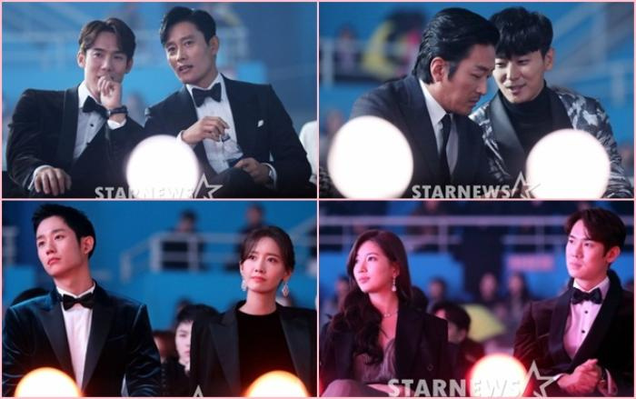 Khoảnh khắc đẹp đôi của Yoona - Jung Hae In và Suzy - Yoo Yeon Seok tại 'Asia Artist Awards 2018'