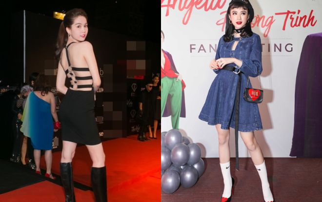 Sao Việt bị mất điểm vì chọn giày một đằng còn trang phục một nẻo