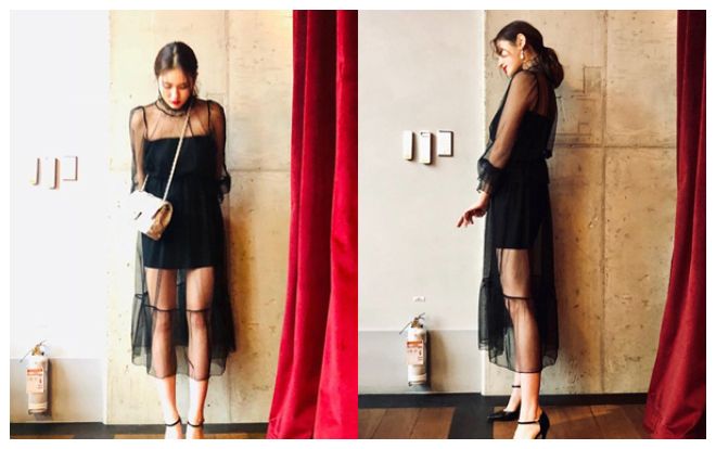 17 tuổi, mặc váy xuyên thấu, trang điểm đậm, Somi bị cư dân mạng đồng loạt chỉ trích