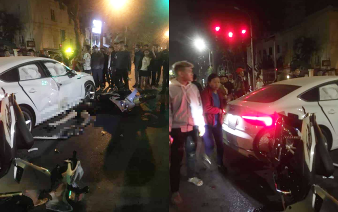 Vụ 2 xe máy tông ô tô Audi khiến 3 người thương vong: Nạn nhân thiệt mạng là cô gái mới 18 tuổi