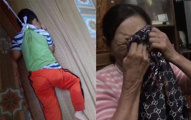 Bà nội sốc khi thấy ảnh cháu 4 tuổi bị buộc dây vào người ở trường mẫu giáo