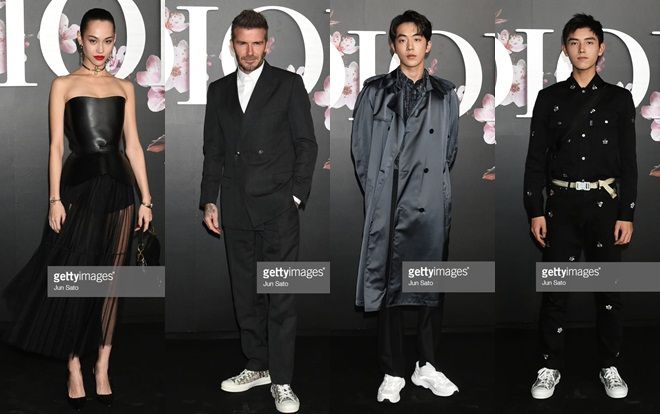 David Beckham cùng Nam Joo Hyuk, Ezra Miller và Phi Vũ tham dự sự kiện thời trang tại Tokyo