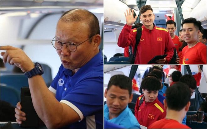 1.001 sắc thái của thầy trò HLV Park-Hang-seo trên máy bay về nước sau chiến thắng trên sân khách Philippines