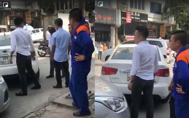 Va chạm giao thông, nam thanh niên chửi bới đập đầu tài xế taxi vào đuôi ô tô