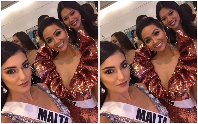 H’Hen Niê ‘chặt chém’ với trang phục 'nổi bần bật, khiến các thí sinh Miss Universe 2018 phải trầm trồ
