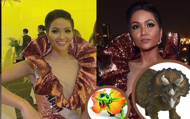 Bị chê diện đồ 'sến sẩm' như hát tuồng nhưng hóa ra đây là cách H'Hen Niê biến hình thành 'tắc kè lửa'