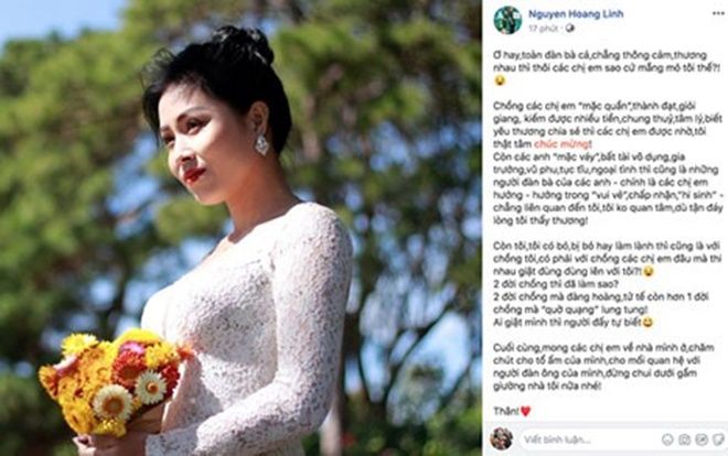 MC Hoàng Linh tiếp tục đáp trả cực gắt: 'Bỏ hay làm lành với chồng các chị em đâu mà thi nhau giật đùng đùng lên'