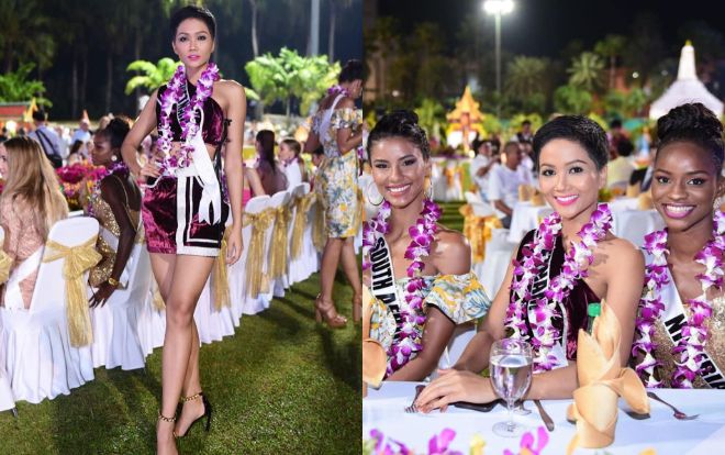 Những tưởng H'Hen Niê đơn độc vì váy tím nhưng cái kết lại quá thơm