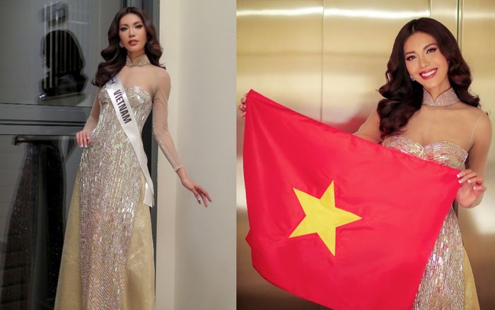 Minh Tú mặc áo dài khoe khéo body nữ thần, chúc mừng tuyển Việt Nam vào chung kết AFF Cup