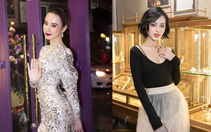 Angela Phương Trinh diện đầm xẻ cao, Khánh Linh The Face mặc váy xuyên thấu, kết hợp nhau 'phá đảo' sự kiện