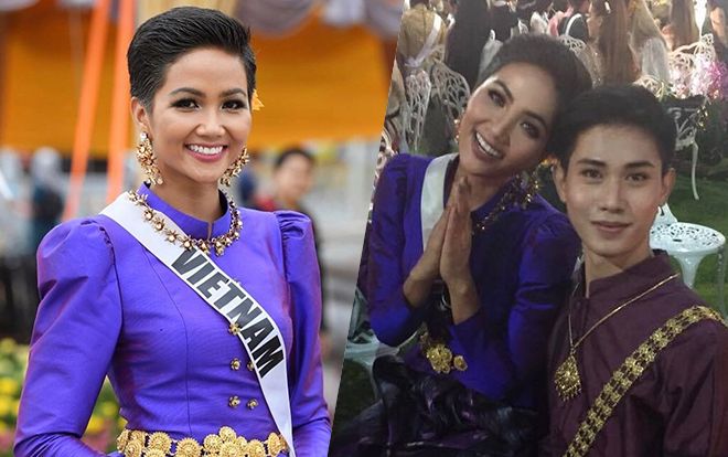 CLIP ĐỘC: H'Hen Niê được fan Thái 'bias', song ca 'Như có Bác trong ngày vui đại thắng'