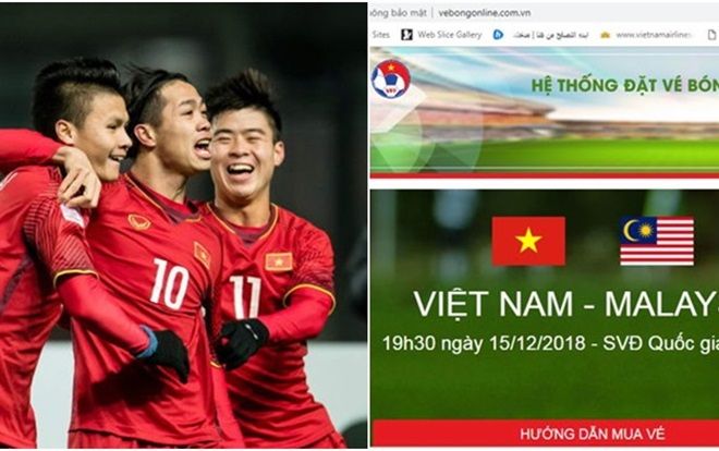 Cảnh báo từ liên đoàn bóng đá Việt Nam: Xuất hiện trang web bán vé giả mạo