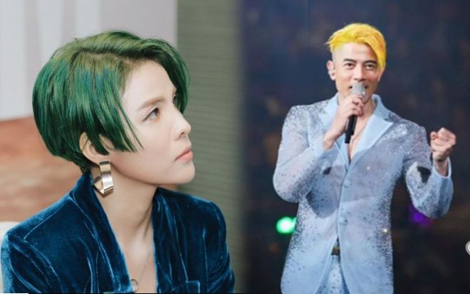 Phải chăng Vũ Cát Tường là truyền nhân của Quách Phú Thành về kỷ lục nhuộm tóc màu độc lạ