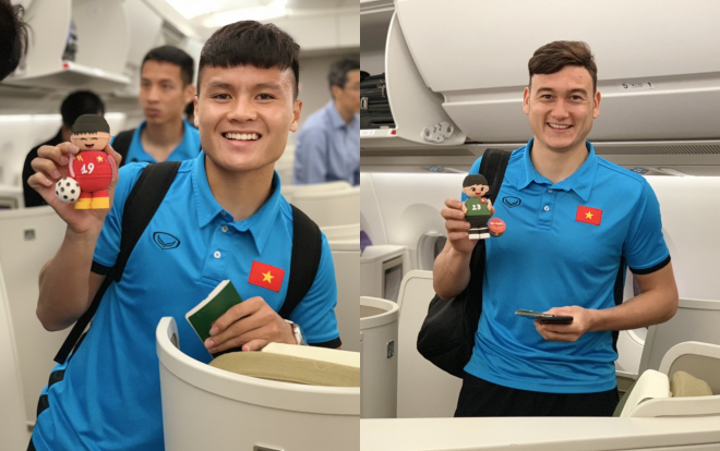 Thầy trò HLV Park Hang-seo vui vẻ về nước trước trận Chung kết lượt về AFF Cup