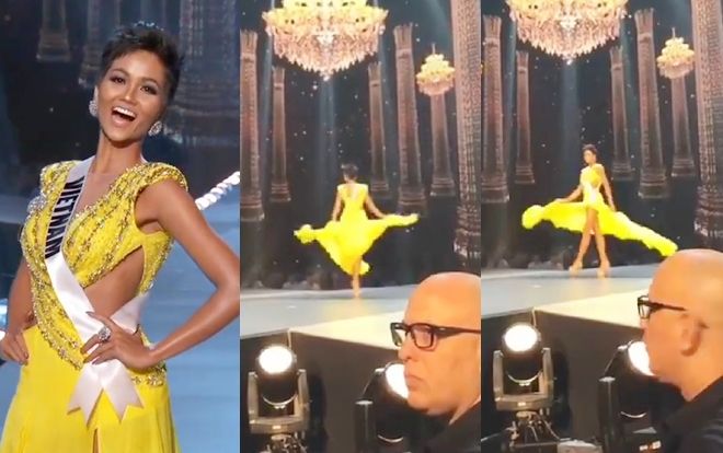 Clip hot nhất đêm: Fancam H'Hen Niê xoay 360 độ 'thần thánh' mà máy quay Miss Universe đã bỏ lỡ