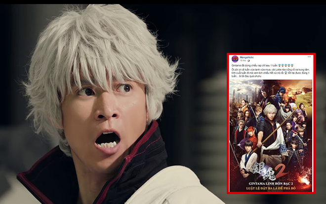 Fan Việt ngỡ ngàng vì 'Gintama 2' bị ngừng chiếu quá sớm