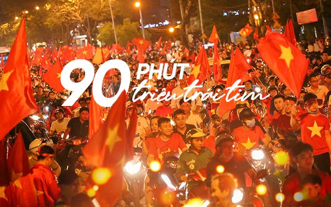 Hãy ném mình vào giữa đám đông, để nghe nhịp đập hơn 90 triệu người lạc giọng: Việt Nam vô địch!