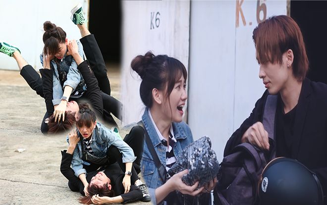 Tập 6 'Gia đình Mén': Vừa bị đánh tơi bời, Tuấn Trần vẫn ra tay nghĩa hiệp giúp Hari Won đi diễn