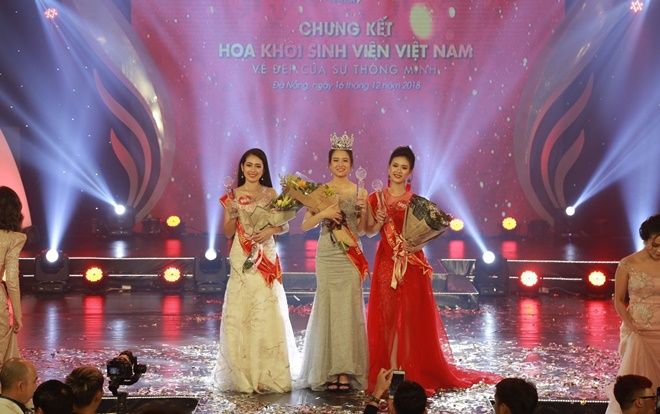Top 3 nữ sinh đăng quang Hoa khôi Sinh viên Việt Nam 2018