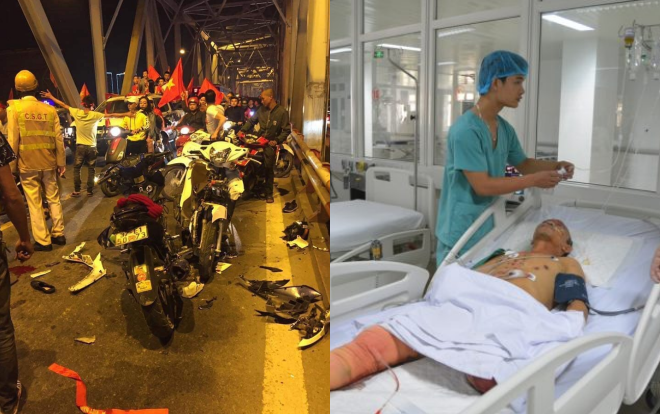 Số bệnh nhân cấp cứu, chấn thương sọ não ở Hà Nội tăng 30% trong đêm đội tuyển Việt Nam vô địch AFF Cup