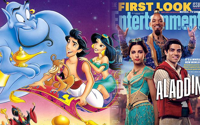 Phim live-action 'Aladdin' của Disney tung ảnh nhân vật: Thần Đèn và công chúa Jasmine gây chú ý
