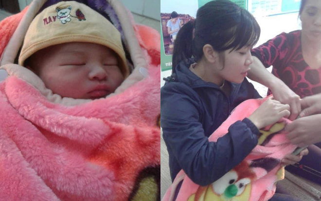 Bé trai sơ sinh kháu khỉnh bị người thân bỏ rơi ngay trước cửa nhà dân