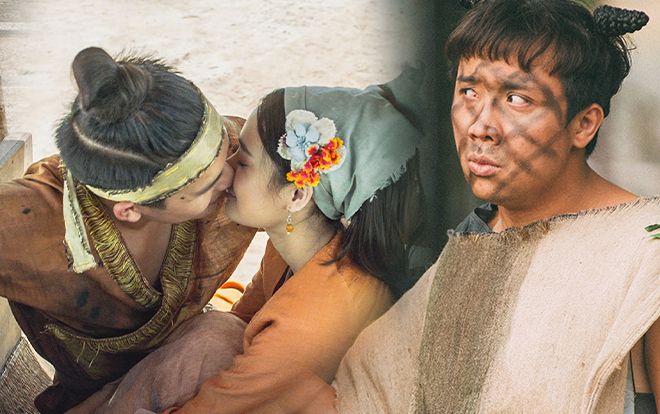 Hé lộ nụ hôn của Nhã Phương và Quốc Anh, Trấn Thành lộ mông trần trong trailer phim 'Trạng Quỳnh' chiếu Tết