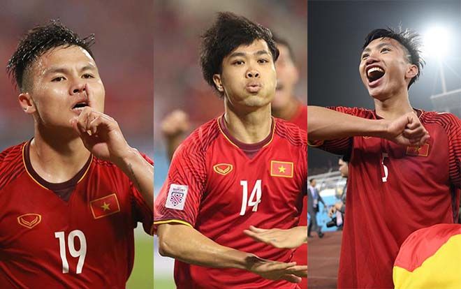 Công Phượng, Quang Hải và Văn Hậu đọ 'sức hút' người hâm mộ trên mạng xã hội