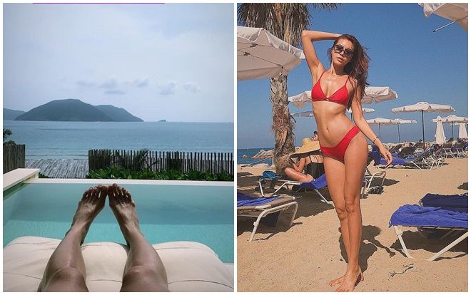 Minh Tú lộ bàn chân xương xẩu, gầy guộc khiến người hâm mộ bất ngờ