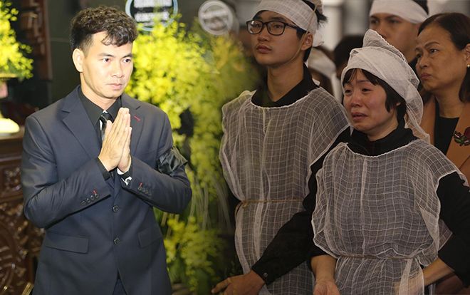 Xuân Bắc dẫn đầu đoàn nghệ sĩ đến viếng và tiễn đưa NSND Anh Tú về nơi an nghỉ