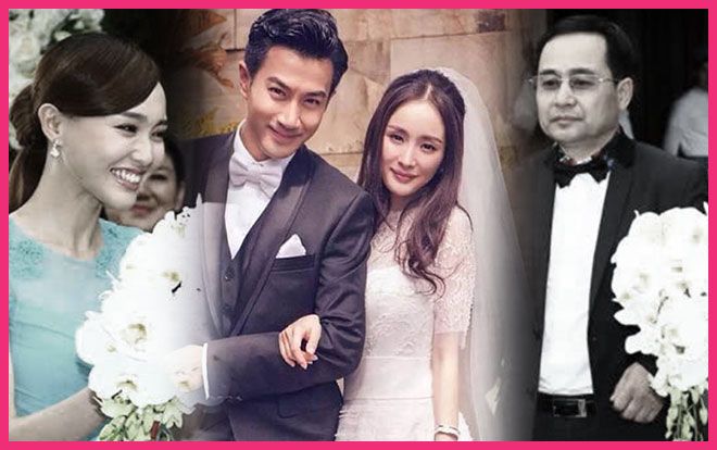 Chú rể Lưu Khải Uy và phù dâu Đường Yên trong hôn lễ năm xưa của Dương Mịch giờ đã rời xa cô