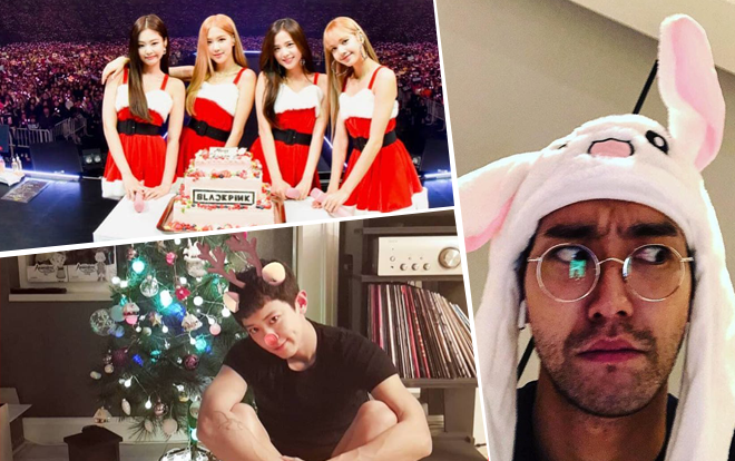 Muôn vàn kiểu Merry Christmas 'muối mặn' của idol xứ Hàn