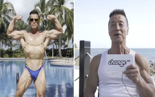 Ông lão 69 tuổi có thân hình cường tráng, cơ bắp cuồn cuộn như thanh niên