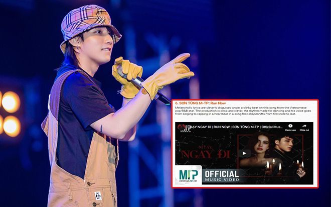 'Chạy ngay đi' của Sơn Tùng vượt mặt nhiều sao Kpop, #6 trên 100 ca khúc do SBS PopAsia bình chọn