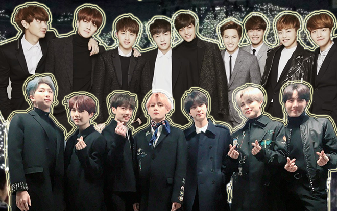 SBS Gayo Daejun 2018 'dậy sóng': Fan EXO và BTS khẩu chiến vì… biển lightstick bất thường