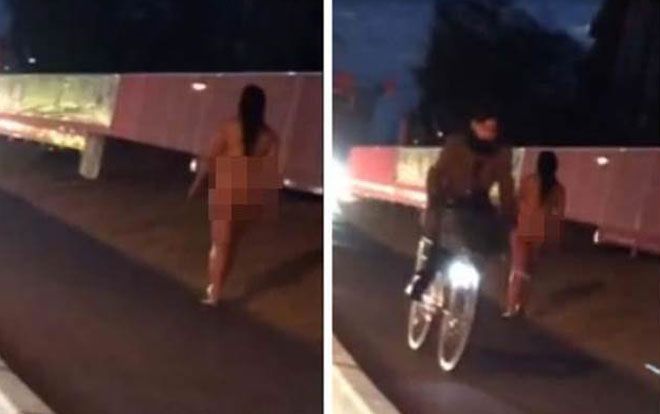 Cô gái thả tóc, khỏa thân đi bộ vào ban đêm nhưng thái độ của người xung quanh mới đáng kinh ngạc