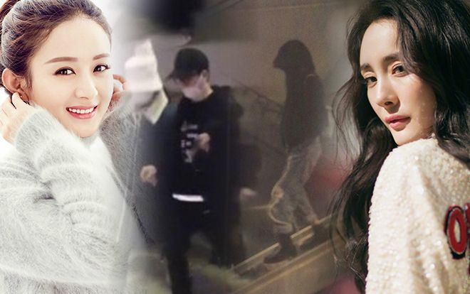 Triệu Lệ Dĩnh - Phùng Thiệu Phong ăn khuya ở quán do Huỳnh Hiểu Minh mở, Dương Mịch lặng lẽ tại sân bay