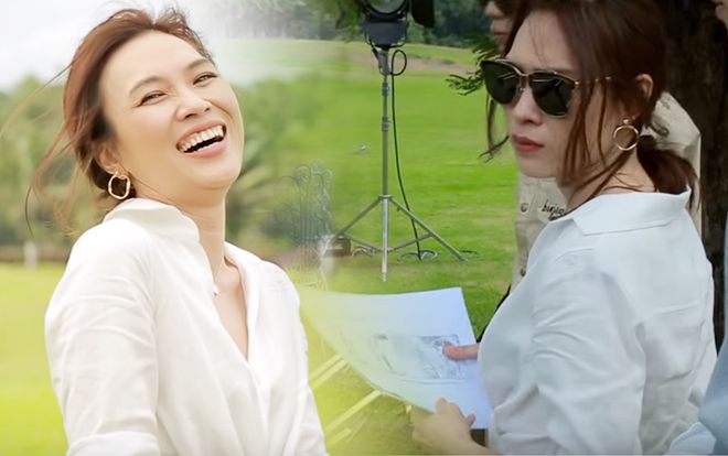1001 biểu cảm 'nhí nhố' của Mỹ Tâm trong hậu trường 'Chị trợ lý của anh'