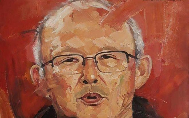 Bức tranh HLV Park Hang Seo được đấu giá hơn 246 triệu đồng