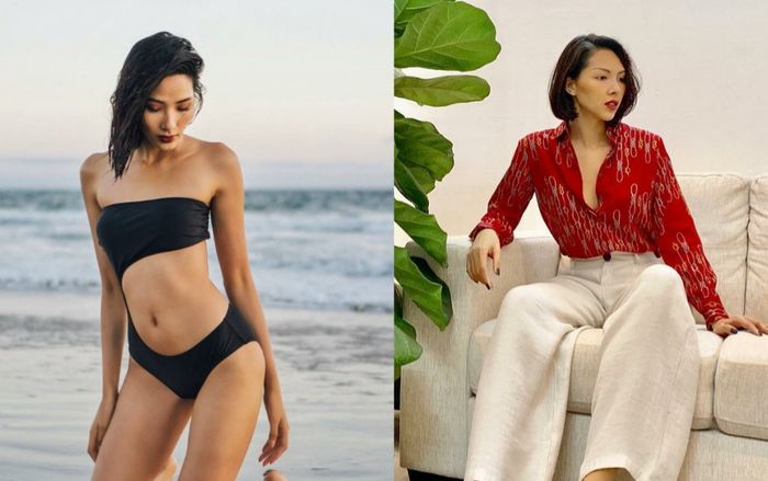 Street style ngày cuối 2018: Hoàng Thùy diện bikini nóng hết cỡ, Minh Triệu bỏ cúc áo lả lơi