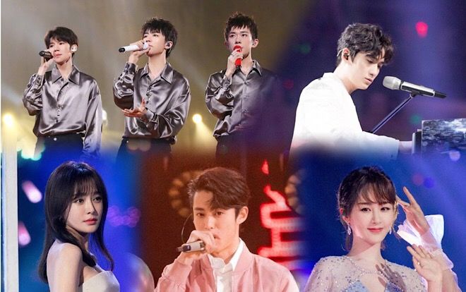 TFBOYS cùng Dương Tử, Tần Lam tỏa sáng trên sân khấu 'Đêm hội Hồ Nam 2019'