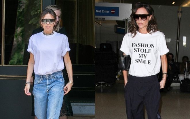 Tết nghèo mà vẫn muốn thật sang, 'lụm' ngay tip mix áo thun trắng theo 800 kiểu của bà Beck