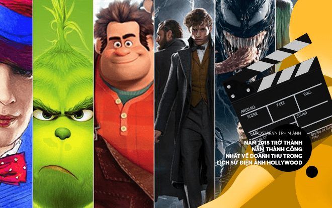 Năm 2018 trở thành năm thành công nhất về doanh thu trong lịch sử điện ảnh Hollywood