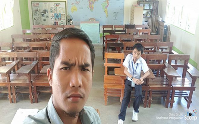 Thầy giáo Philippines ngỡ ngàng khi chỉ một học sinh đến lớp sau kì nghỉ