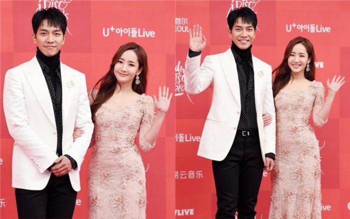 Park Min Young vô cùng xinh đẹp, e ấp bên Lee Seung Gi tại lễ trao giải 'Golden Disc Awards 2019'